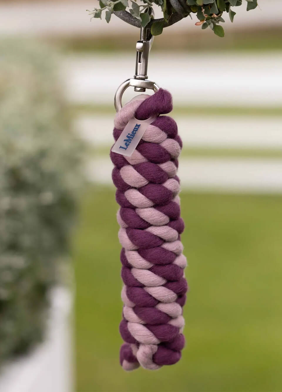 LeMieux Polycotton Leadrope - Blackberry/Wild Rose