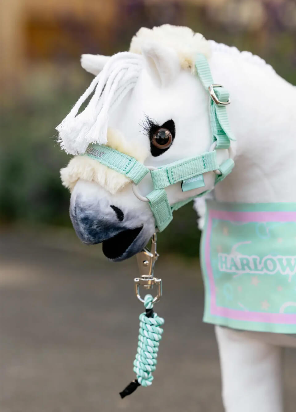 LeMieux Harlow Toy Pony Headcollar & Leadrope - Soft Mint