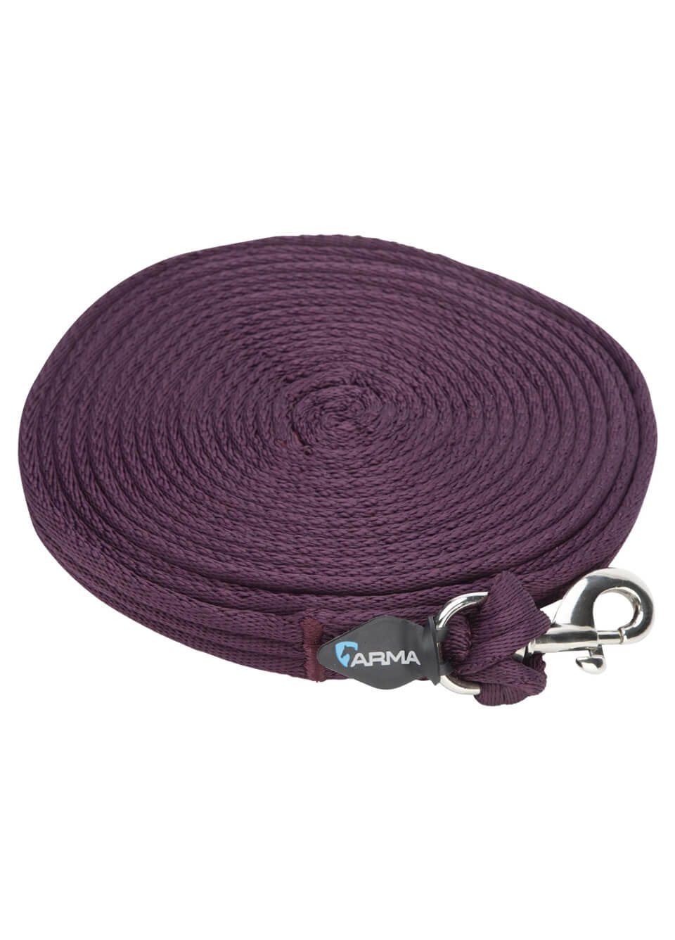 Shires Cushion Web Lunge Line - Black Cherry