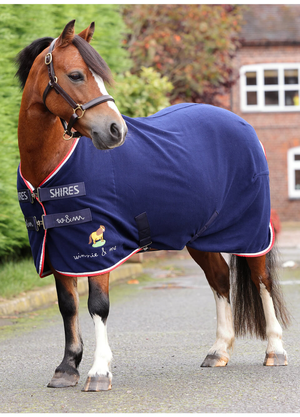 Shires Winnie & Me Fleece Rug - Navy