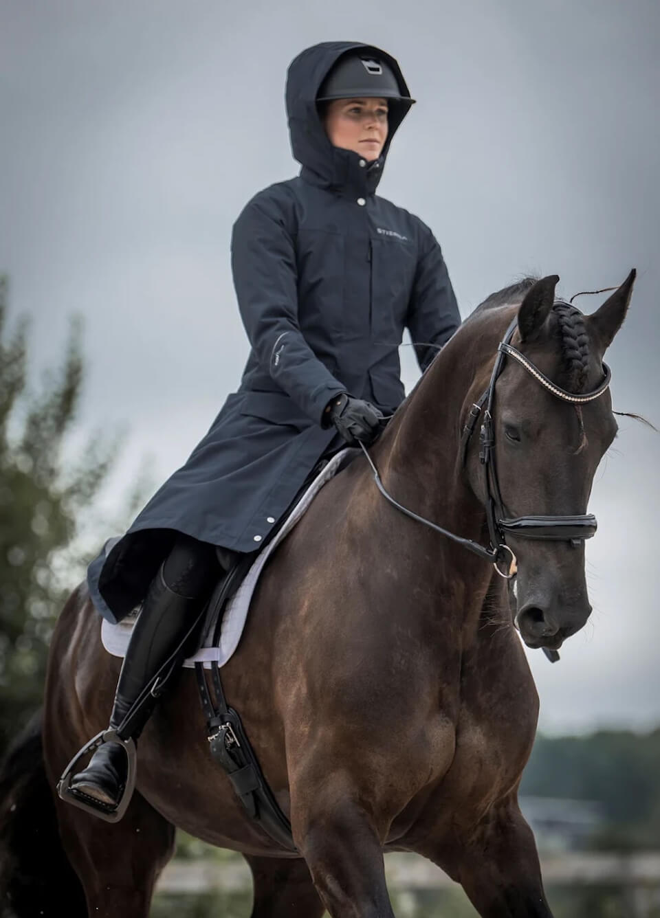 Stierna Stella 2.0 Winter Long Coat - Midnight