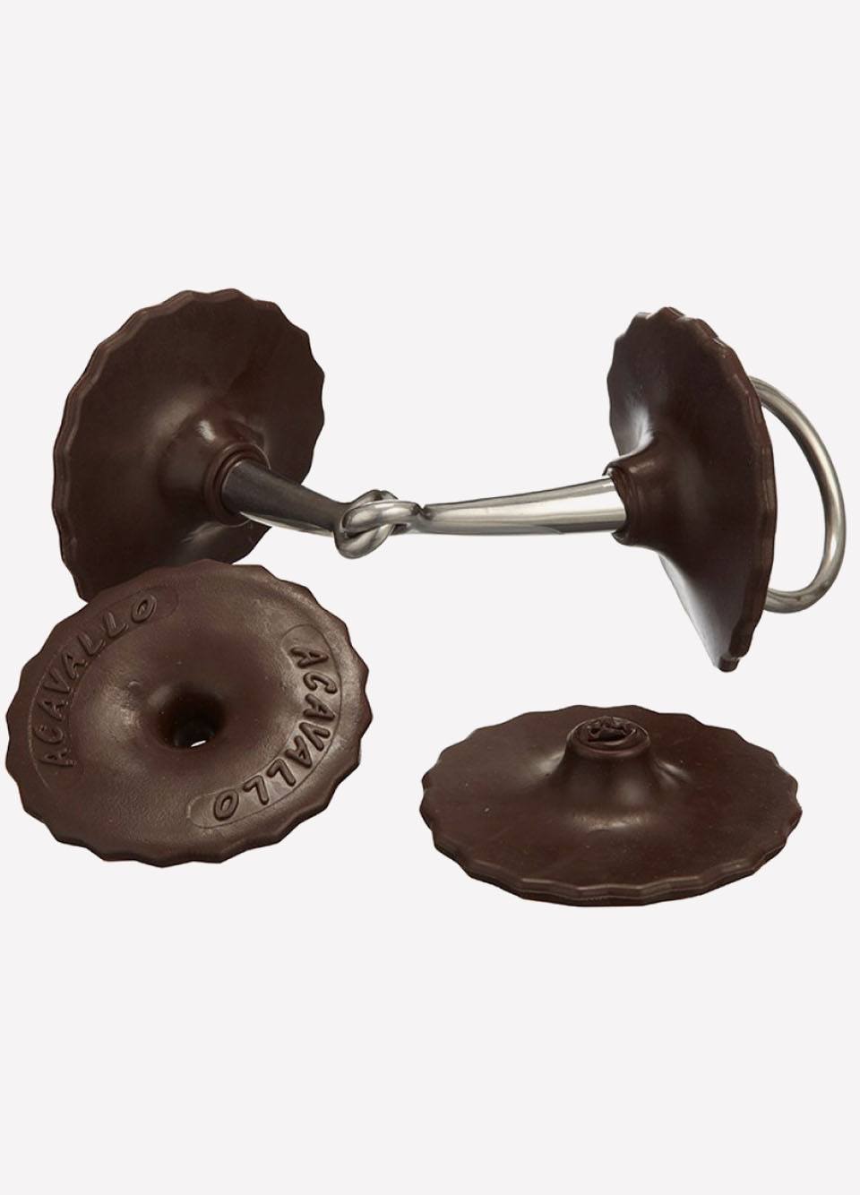 Acavallo Gel Bit Guards - Brown