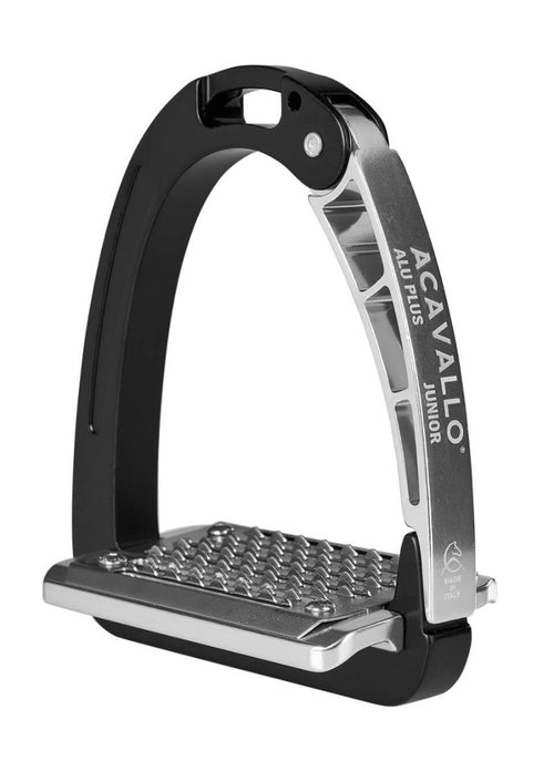 Acavallo Junior Aluplus Stirrups - Black