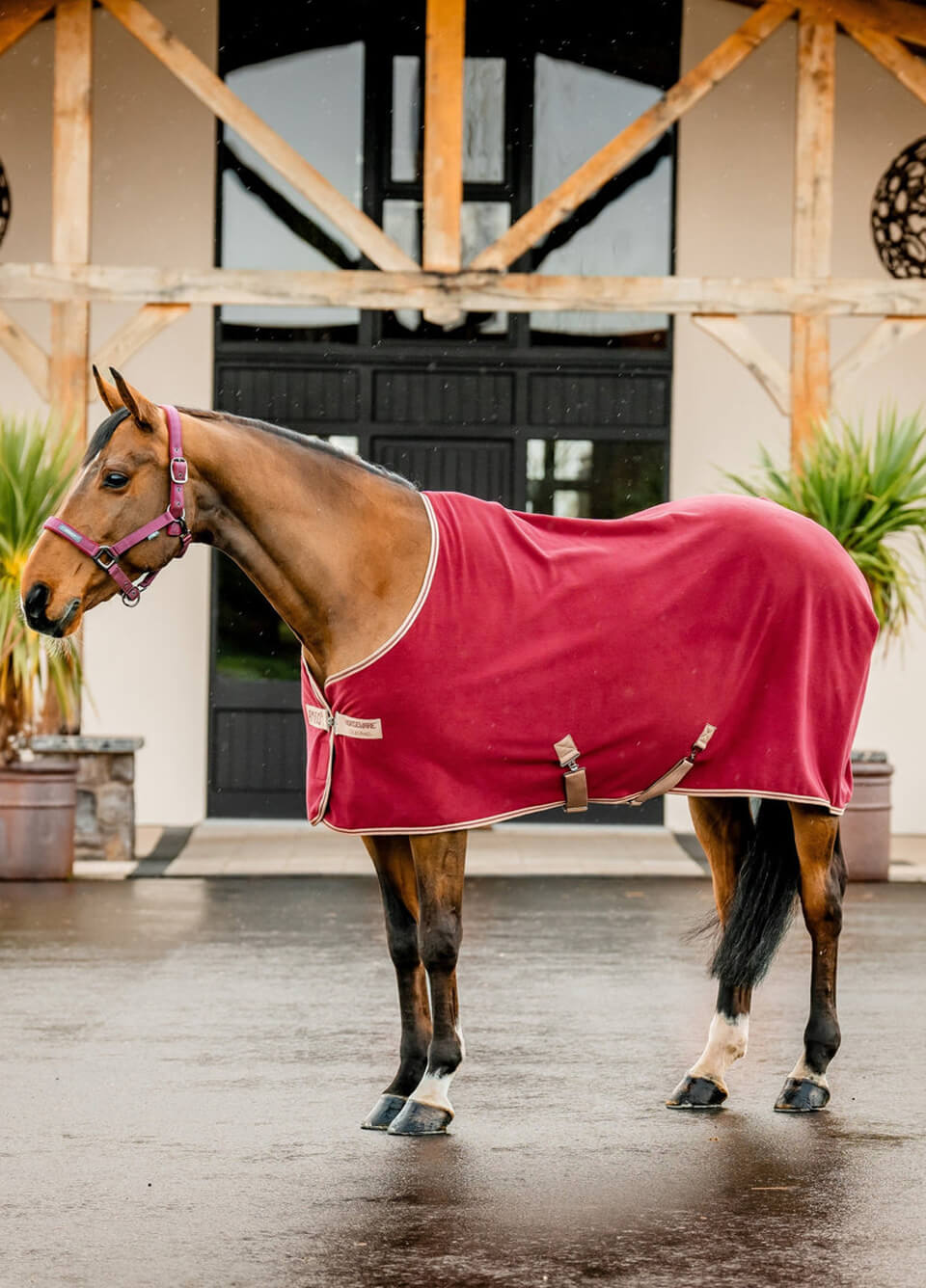 Amigo Fleece Cooler - Mulberry/Taupe