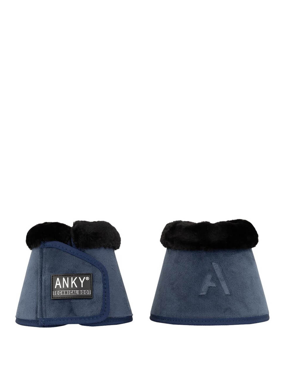 Anky Velvet Fur Bell Boots - Mood Indigo
