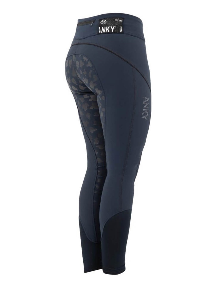 Anky Energetic Tregging Silicone Seat Breech - Dark Navy