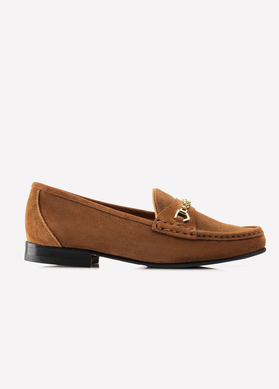 Fairfax & Favor Ladies Suede Apsley Loafers - Tan
