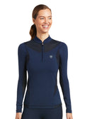 Ariat Ascent 1/4 Zip Baselayer - Navy