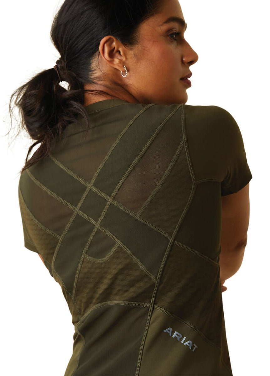 Ariat Ascent Crew Short Sleeve Baselayer - Relic