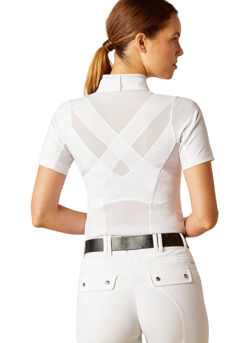 Ariat Ascent S/S Show Shirt - White