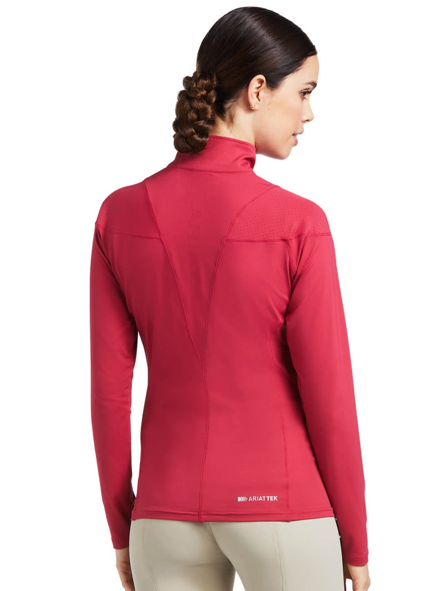 Ariat Auburn 1/4 Zip Baselayer - Red Bud