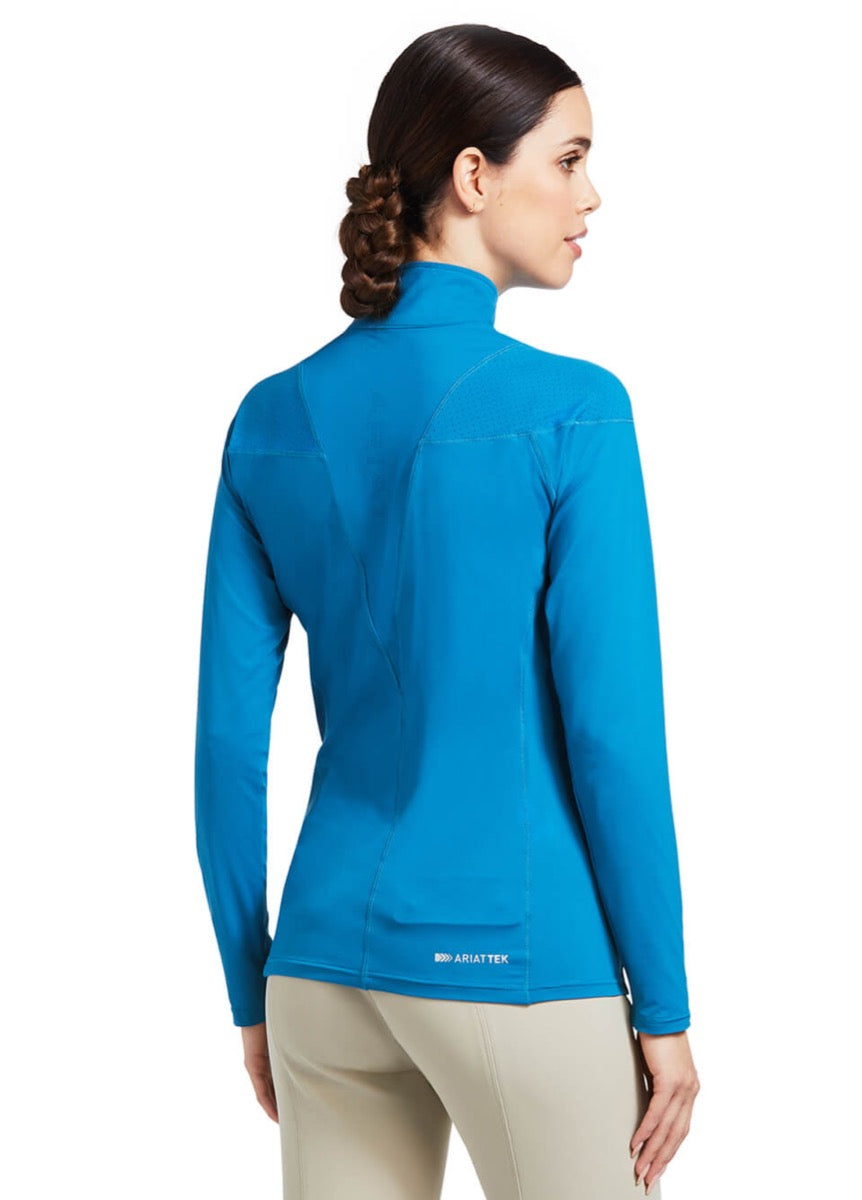 Ariat Auburn 1/4 Zip Baselayer - Saxony Blue