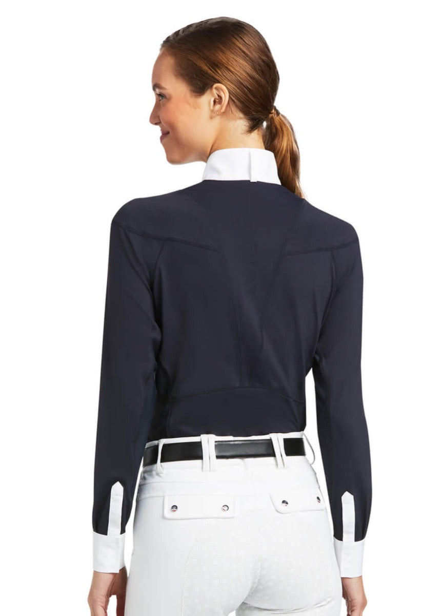 Ariat Auburn L/S Show Shirt - Navy