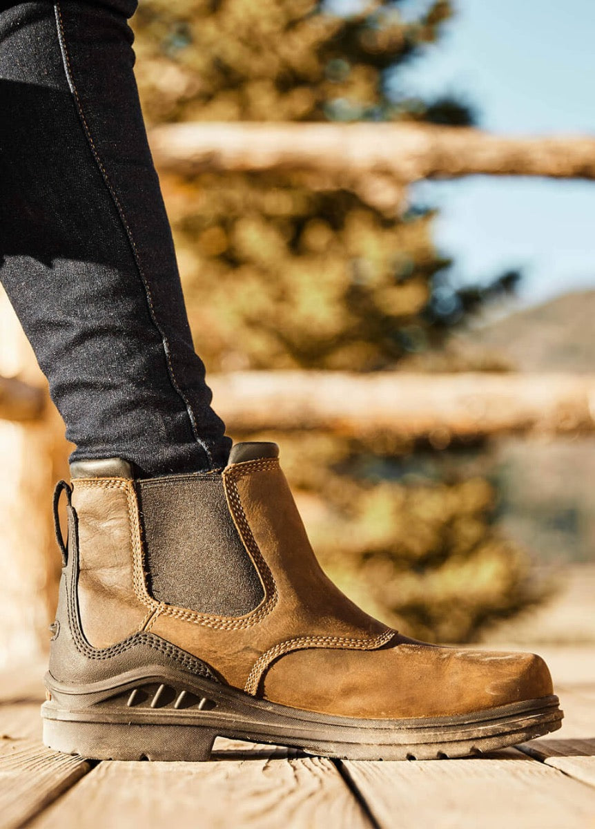 Ariat Barnyard Twin Gore II H2O Boot - Antique Brown