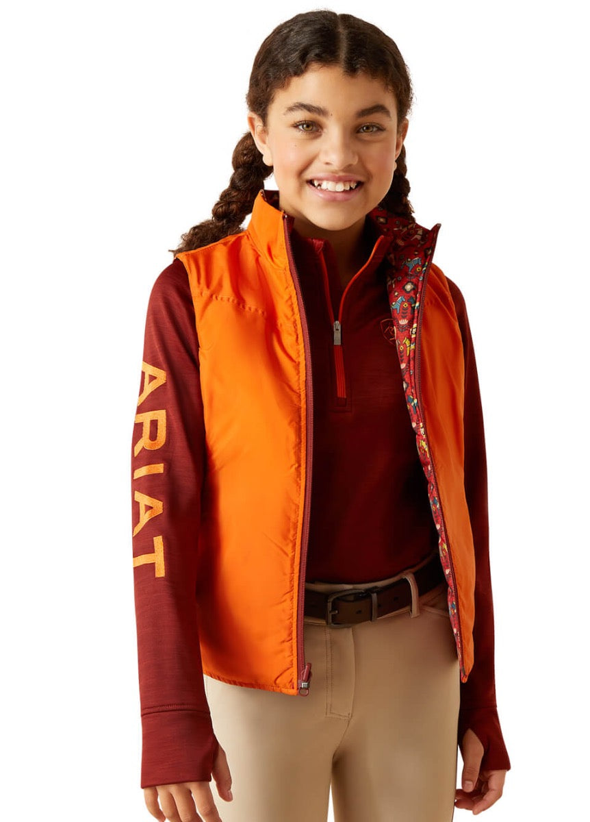 Ariat Youth Bella Reversible Vest - Dala Horse