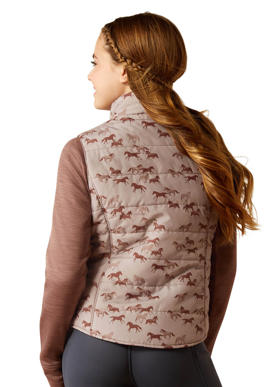 Ariat Youth Bella Reversible Gilet - Scattering Horses