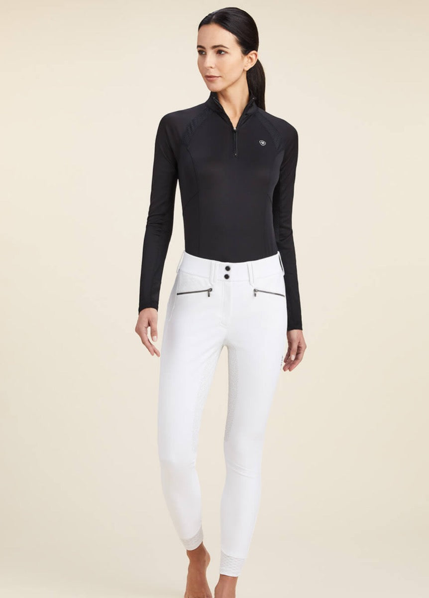 Ariat Tri Factor Bellatrix Full Seat Grip Breech - White