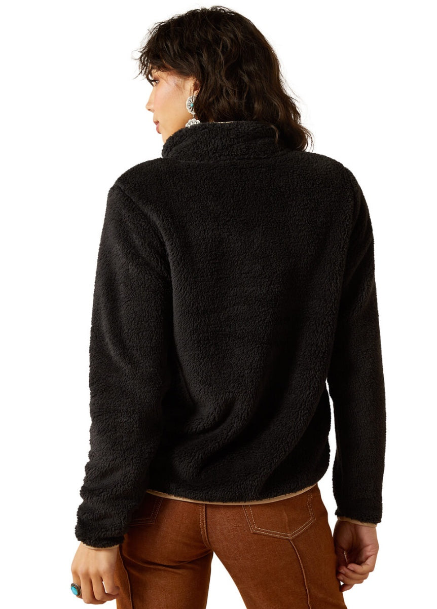Ariat Berber Snap Front Sweatshirt - Black