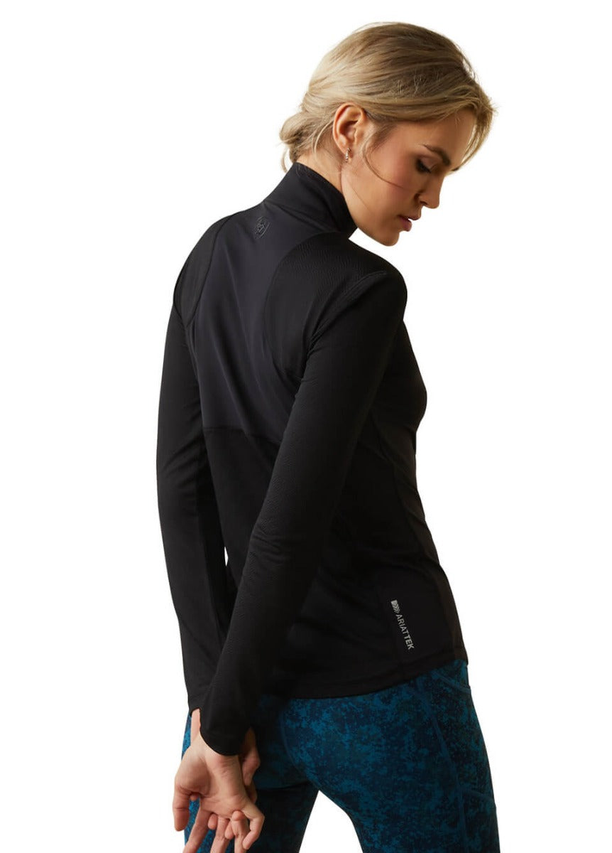 Ariat Breathe 1/4 Zip Baselayer - Black