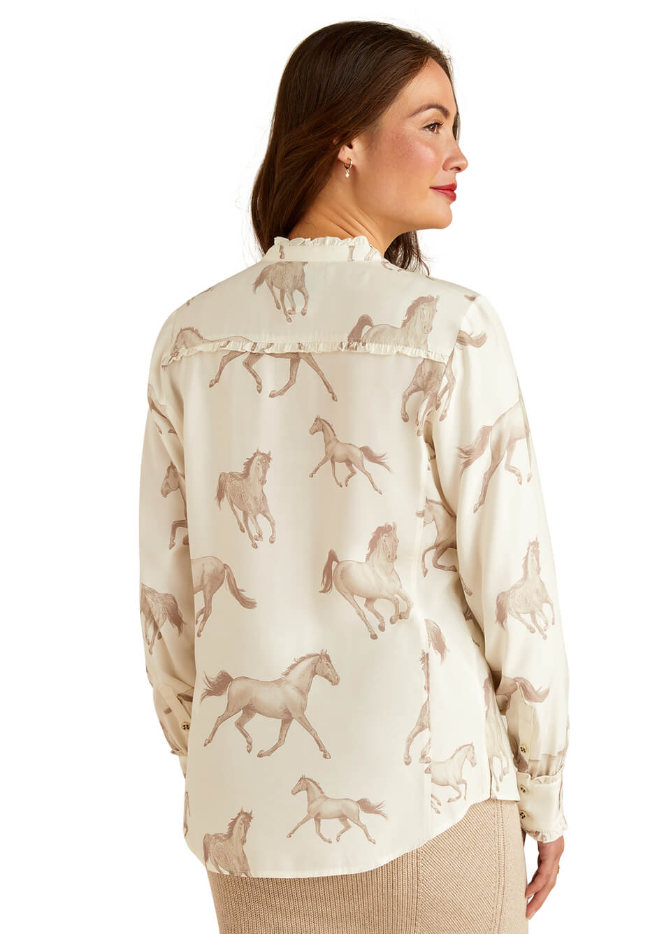 Ariat Clarion Blouse - Sepia Horse