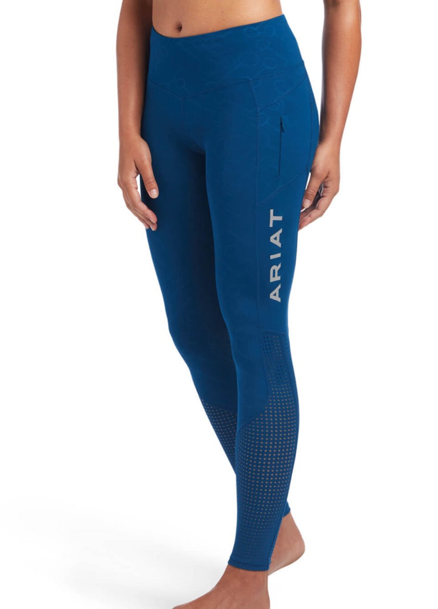 Ariat EOS Full Seat Tights - Blue Opal Print