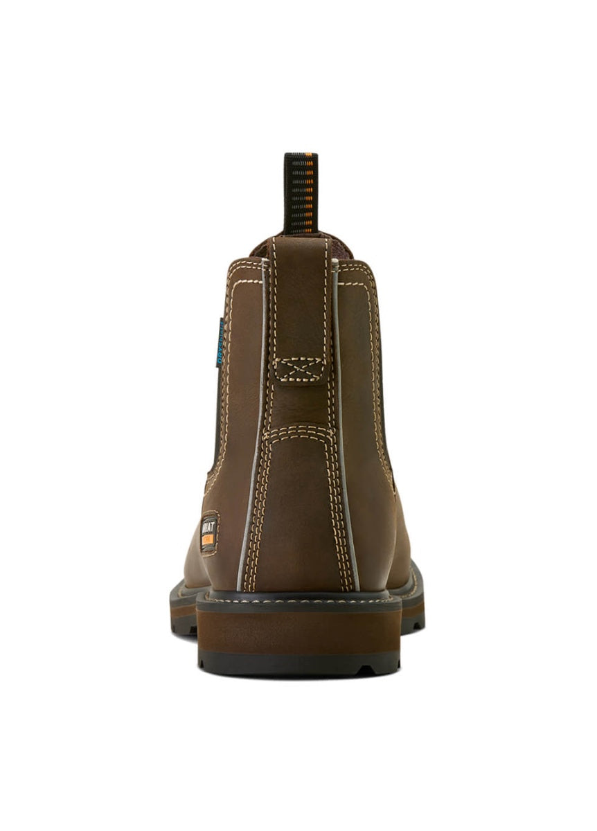 Ariat Mens Groundbreaker Soft Toe Work Boot - Dark Brown