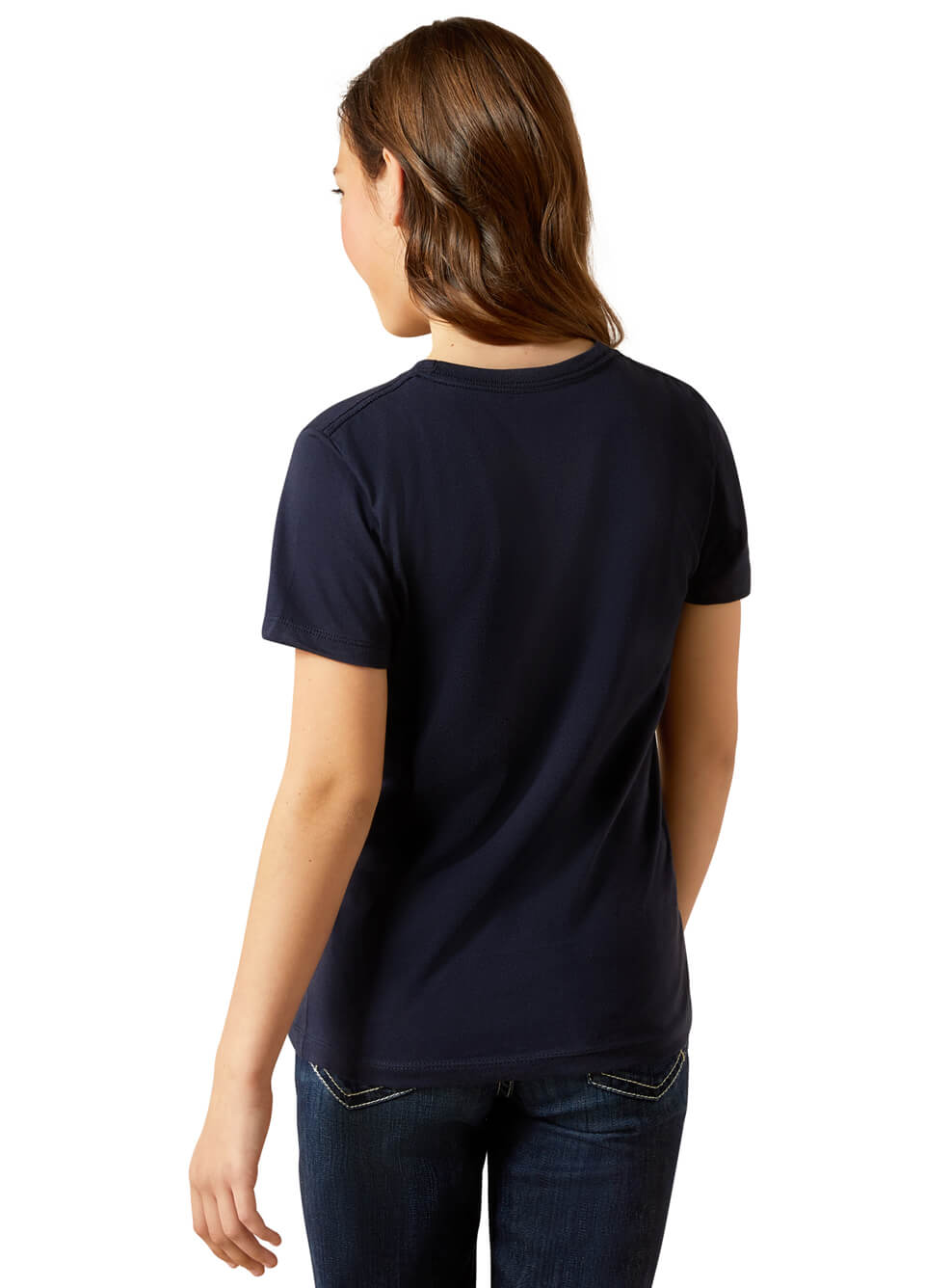 Ariat Youth Hay Girl T-Shirt - Navy