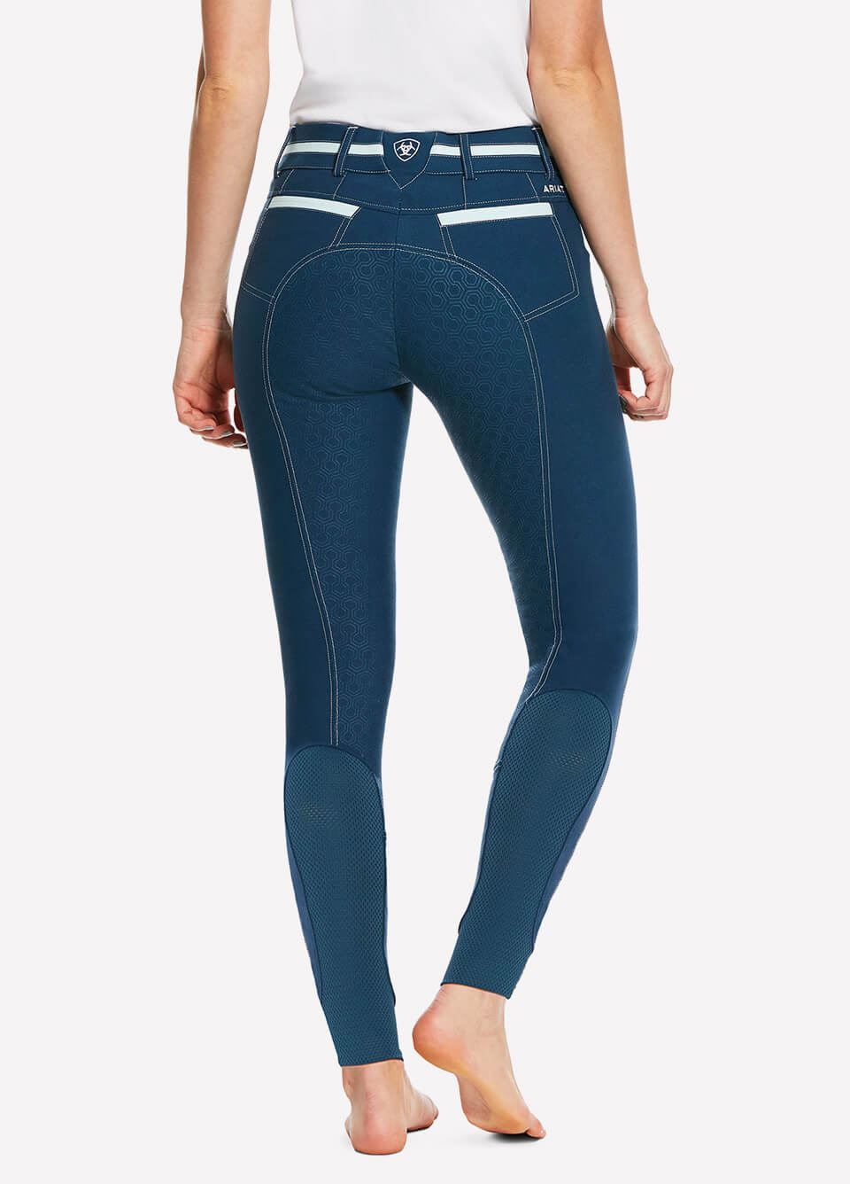 Ariat Womens Heritage Elite Grip Full Seat Breeches - Petroleum