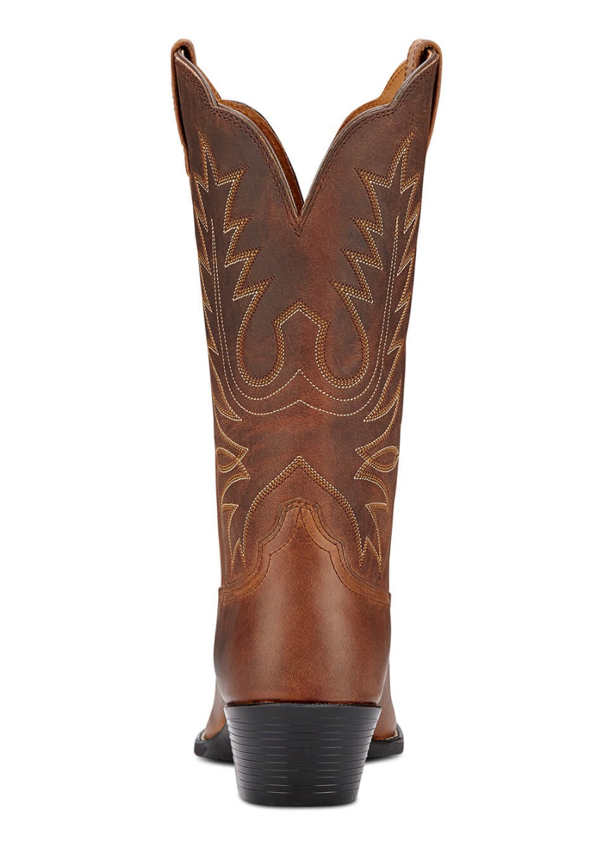 Ariat Heritage R Toe Western Boot - Distressed Brown