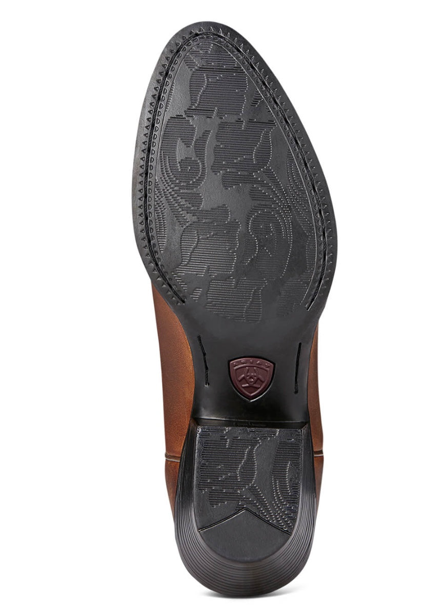 Ariat Heritage R Toe Western Boot - Distressed Brown