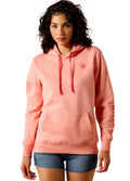 Ariat Logo 2.0 Hoodie - Peach Amber Heather
