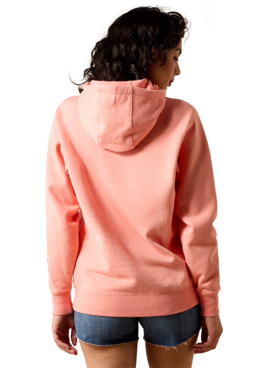Ariat Logo 2.0 Hoodie - Peach Amber Heather