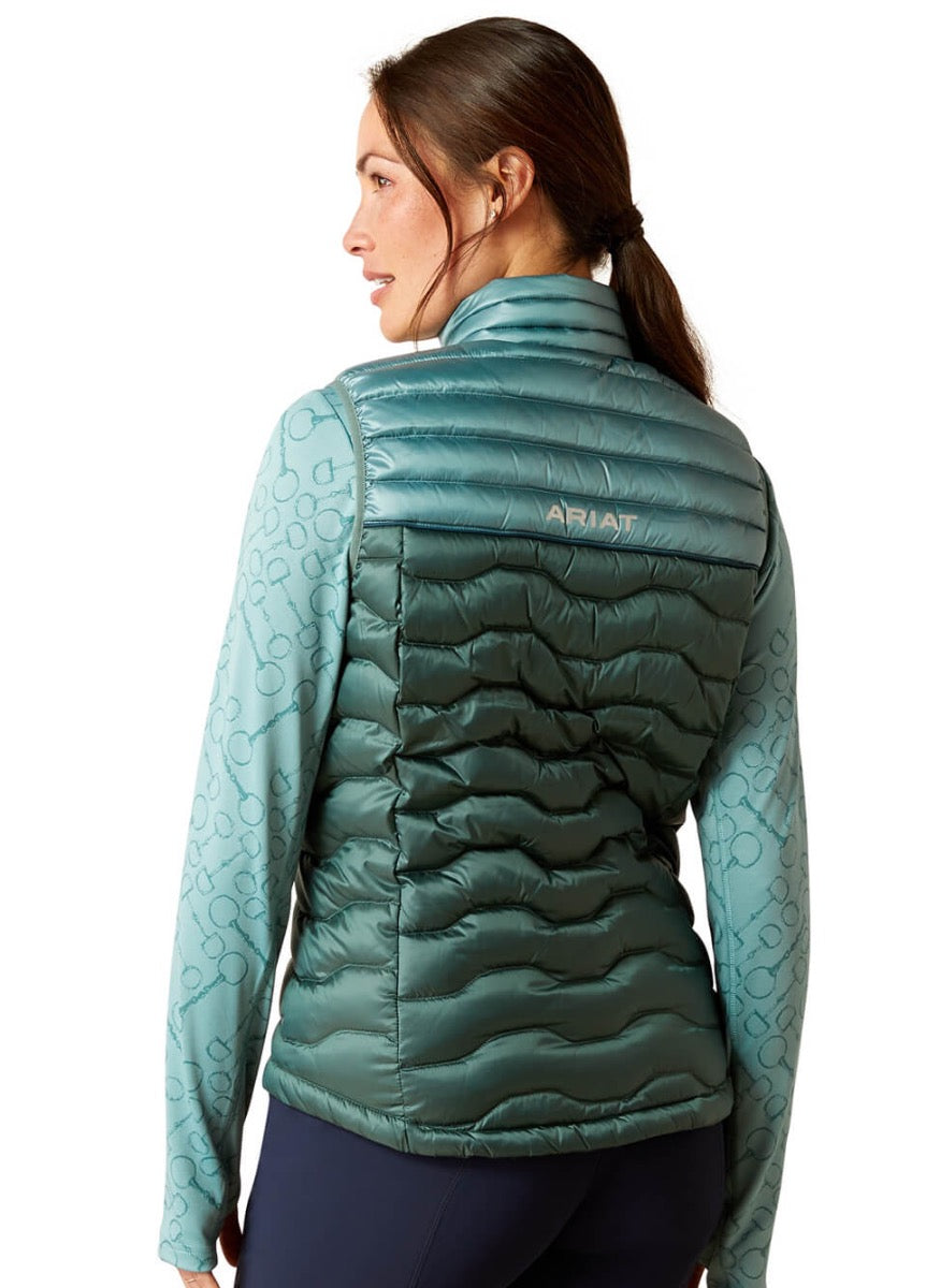 Ariat Ideal Down Gilet - Iridescent Arctic/Silver Pine