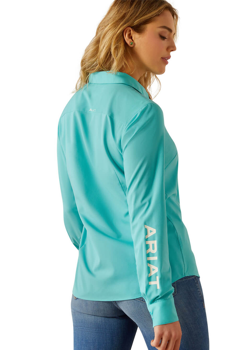 Ariat Kirby Pro Team Long Sleeve Shirt - Blue Turquoise