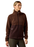 Ariat Laviolette Full Zip Sweatshirt - Chocolate Plum
