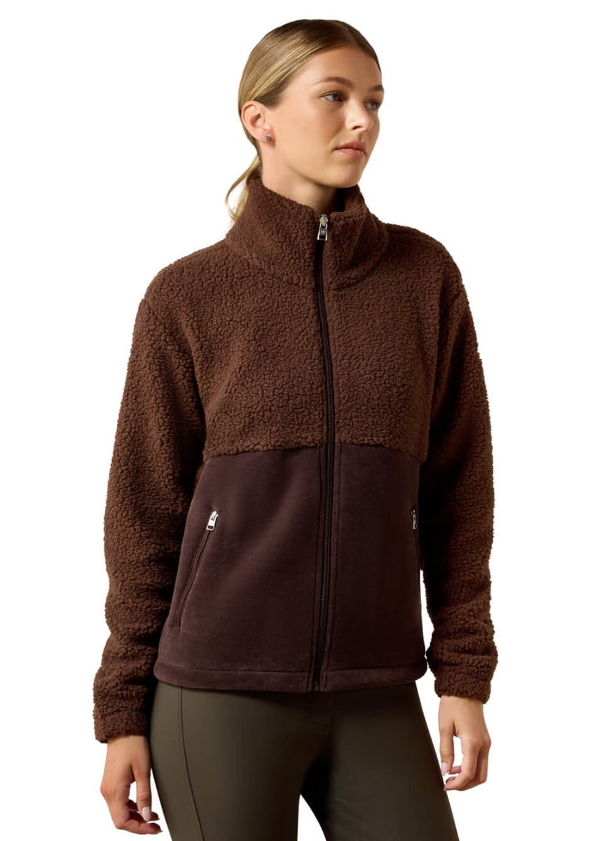 Ariat Laviolette Full Zip Sweatshirt - Chocolate Plum