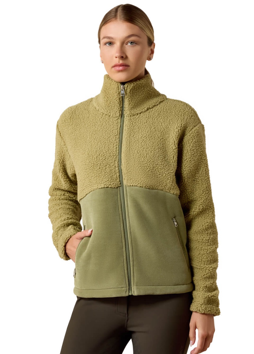 Ariat Laviolette Full Zip Sweatshirt - Oil Green