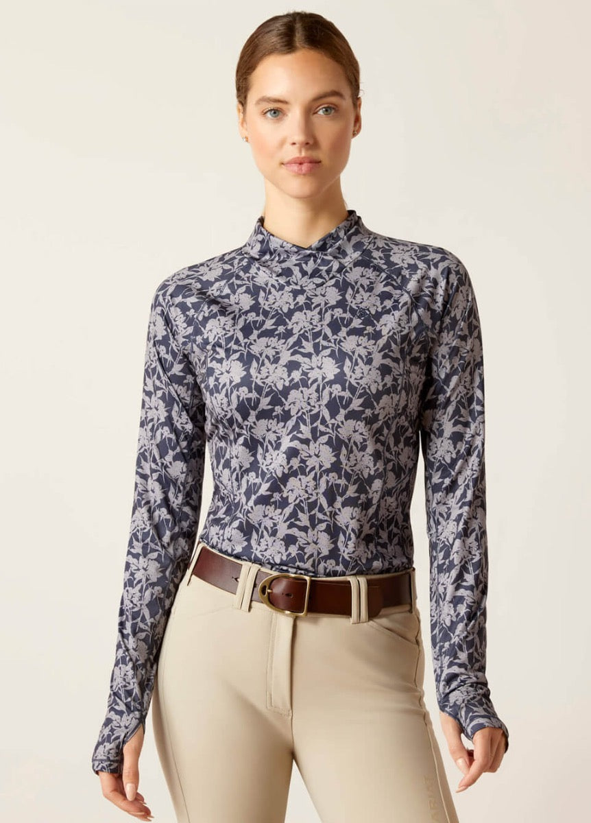 Ariat Lowell 2.0 1/4 Zip Baselayer - Block Flower