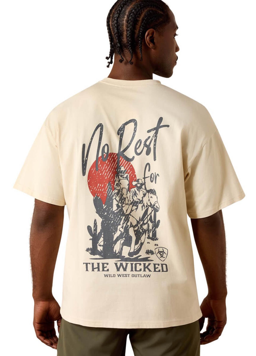 Ariat Mens The Wicked Boxy T-Shirt - Sandshell