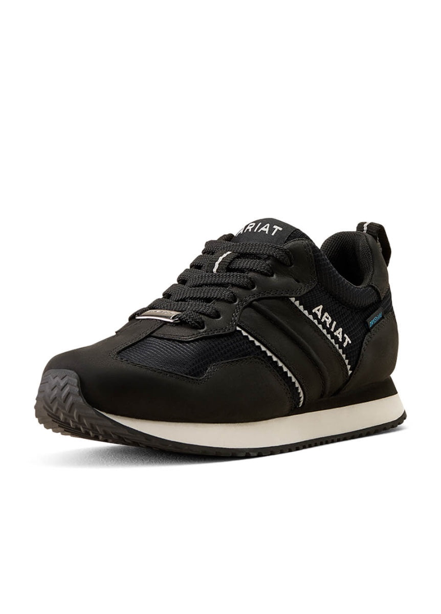 Ariat Women's Ranch Runner Waterproof Trainer - Carbon Black