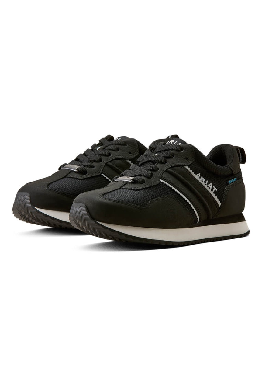 Ariat Women's Ranch Runner Waterproof Trainer - Carbon Black