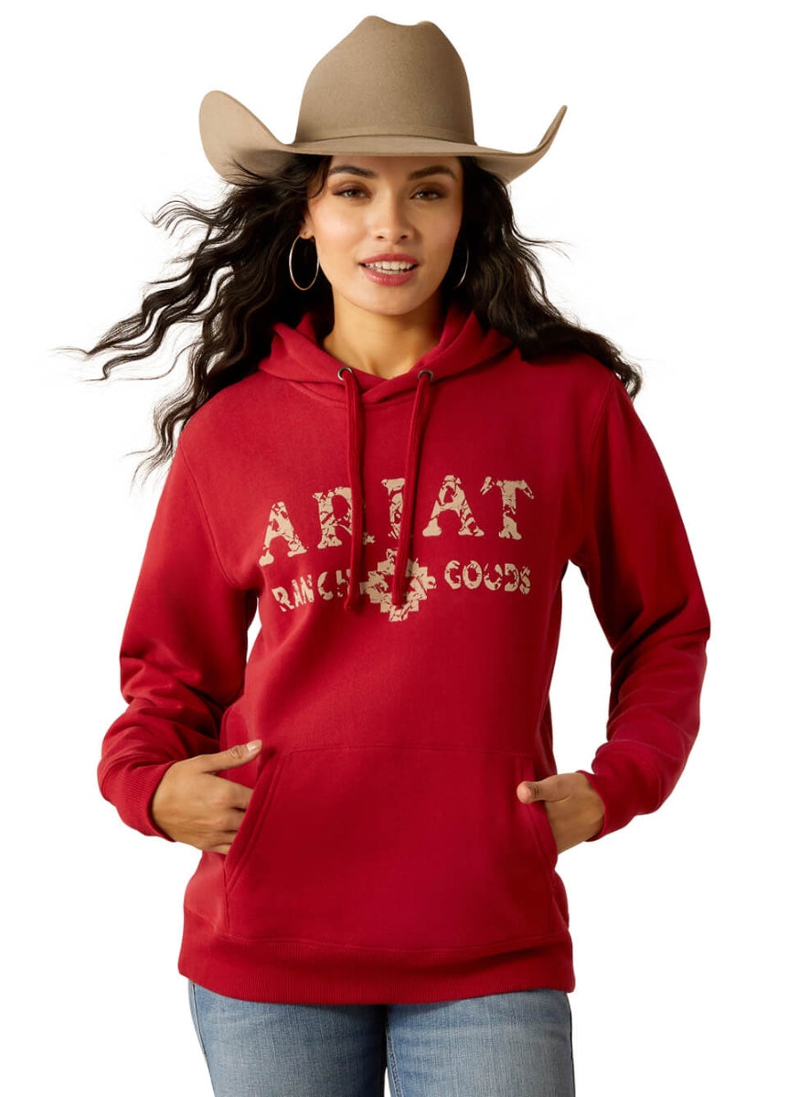 Ariat Ranch Goods Hoodie - Rio Red