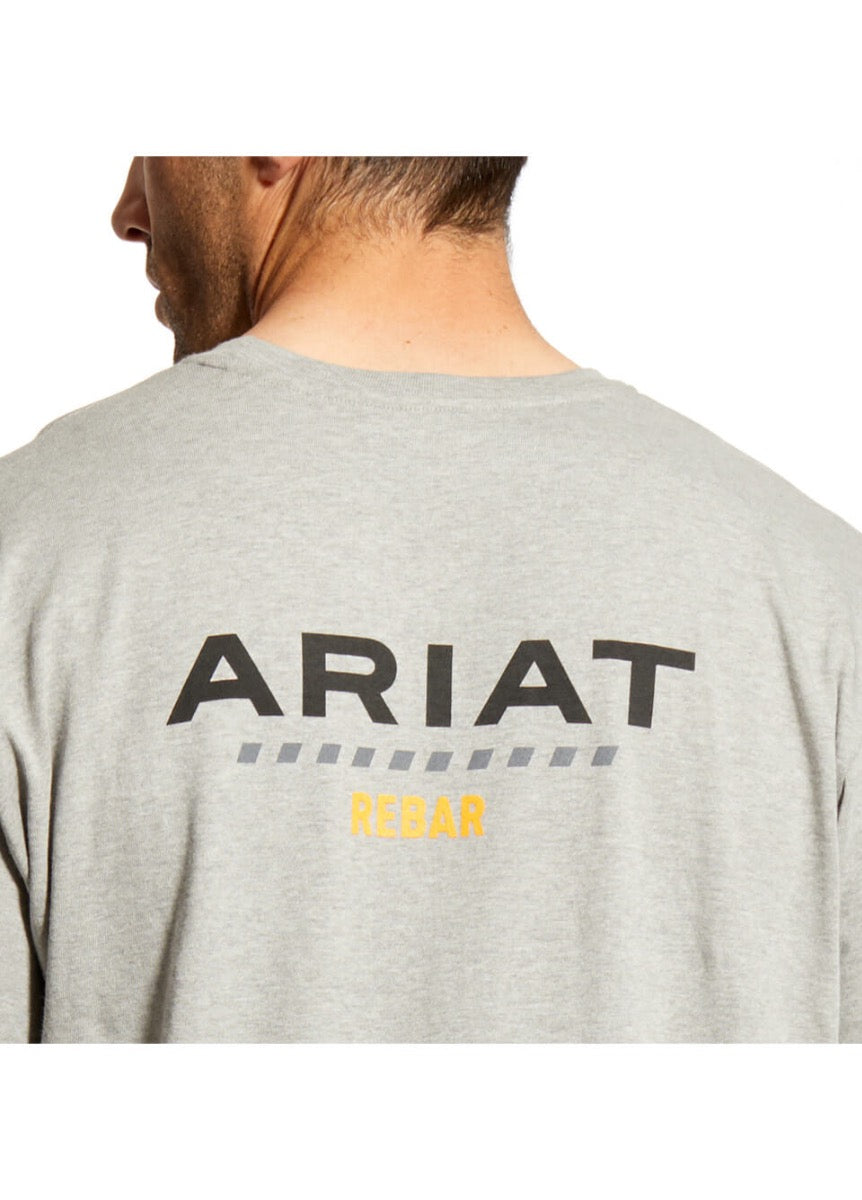 Ariat Mens Rebar Cotton Strong T-Shirt - Heather Grey