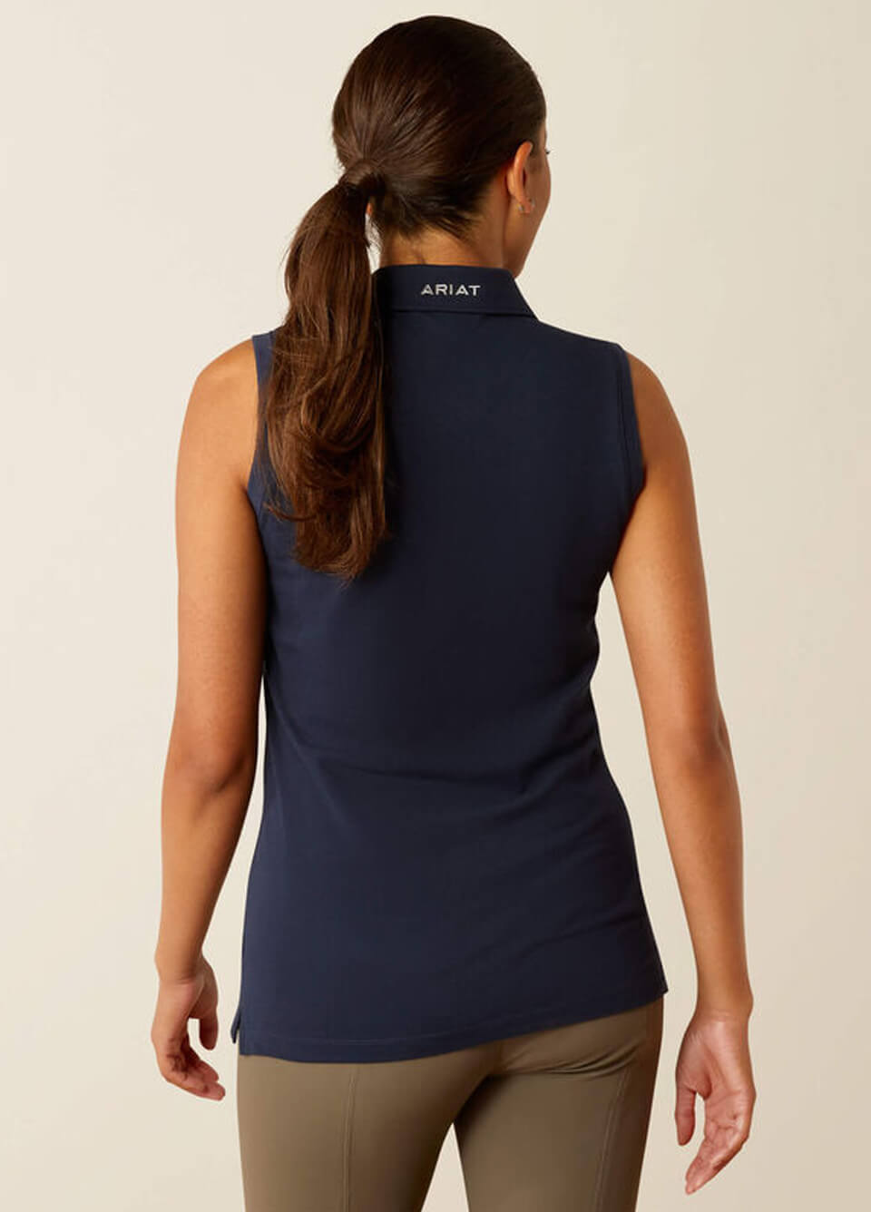 Ariat Prix 3.0 Sleeveless Polo Shirt - Navy Eclipse