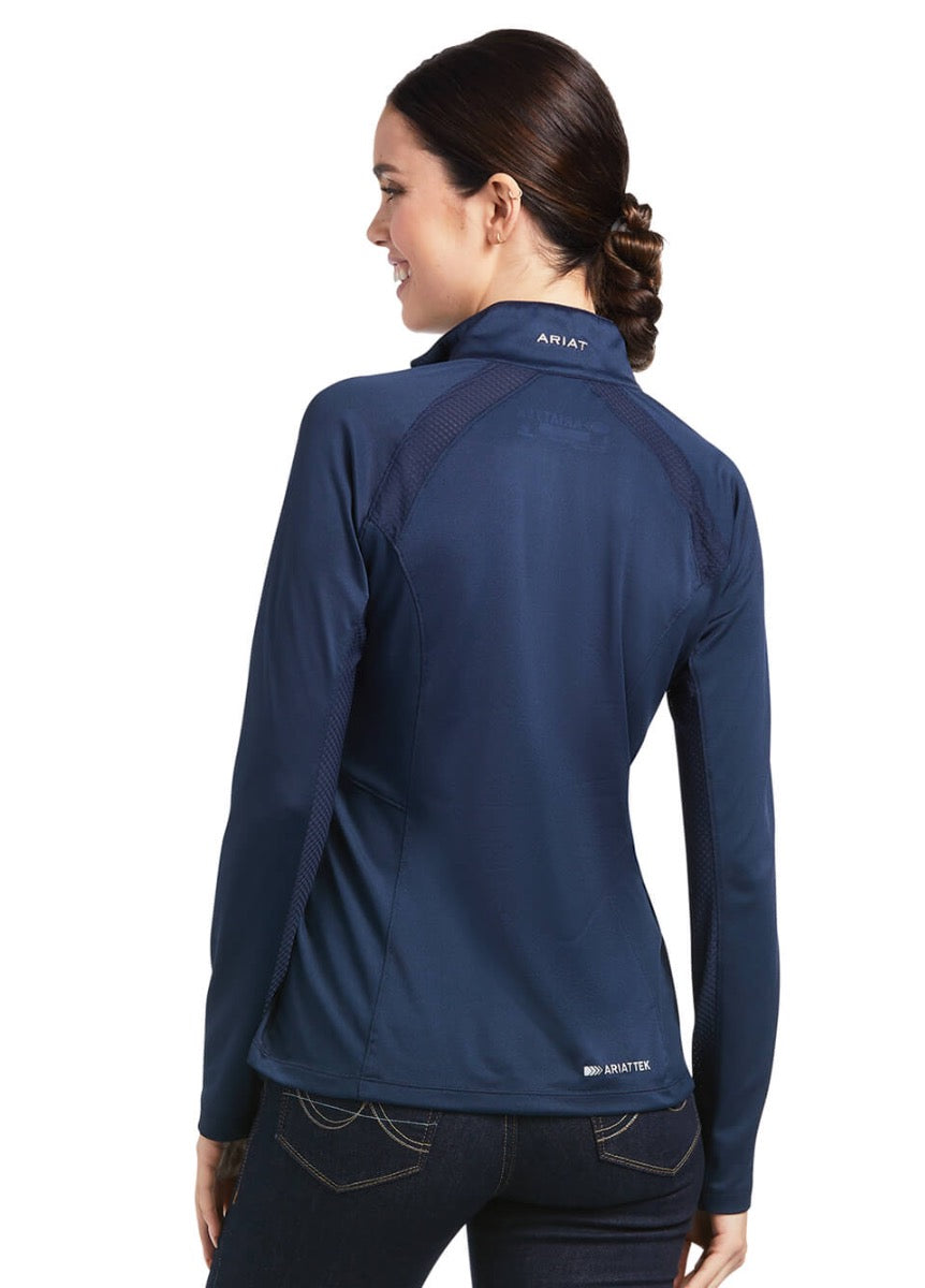 Ariat Sunstopper 2.0 1/4 Zip Baselayer - Navy