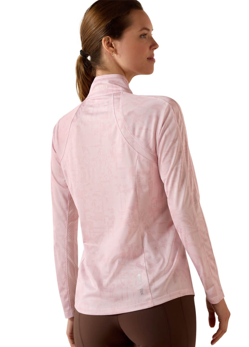 Ariat Sunstopper 3.0 1/4 Zip Baselayer - Sepia Rose Horse Park