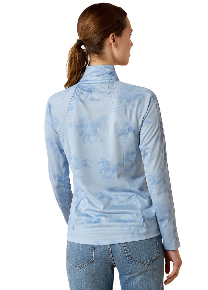 Ariat Sunstopper 3.0 1/4 Zip Baselayer - St Tropez Mirage