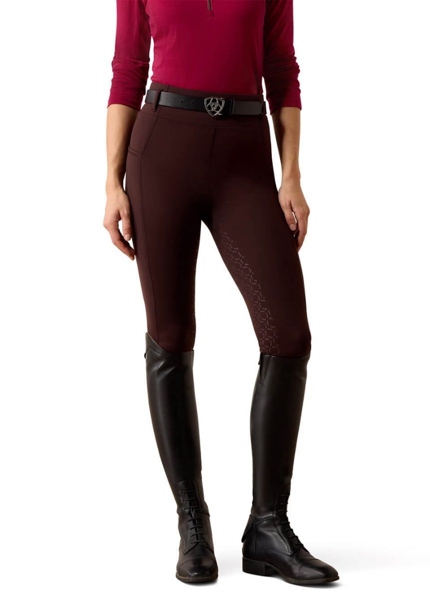 Ariat Venture 2.0 Thermal Full Seat Tights - Chocolate Plum