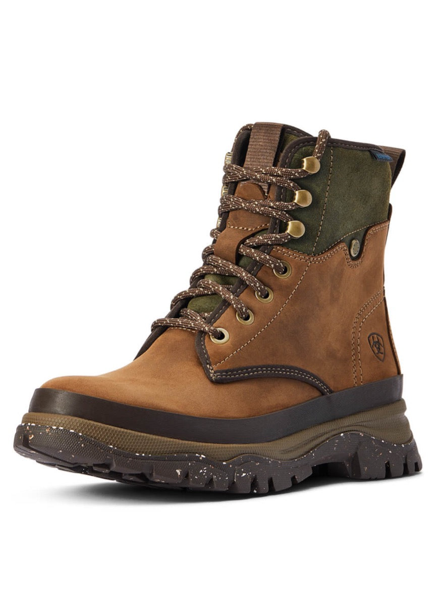 Ariat Womens Moresby Waterproof Boot - Oily Distressed Brown