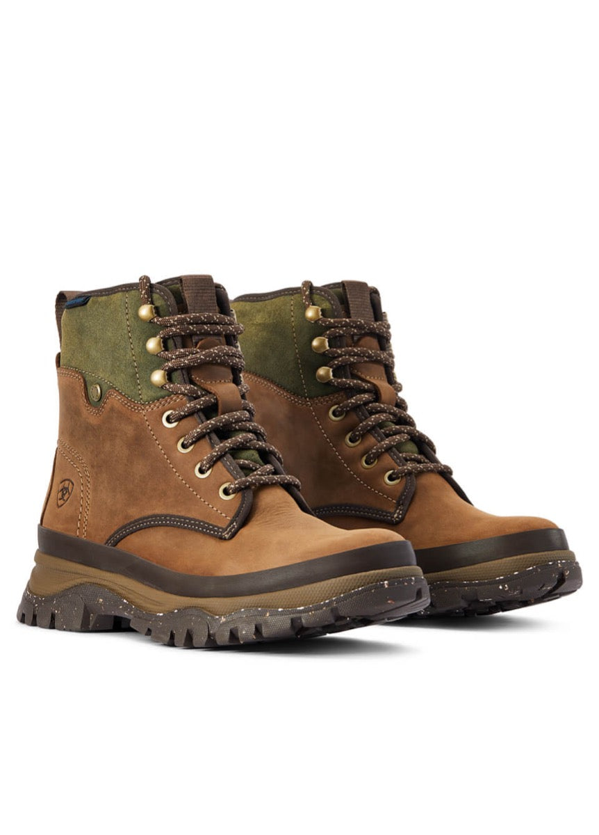 Ariat Womens Moresby Waterproof Boot - Oily Distressed Brown